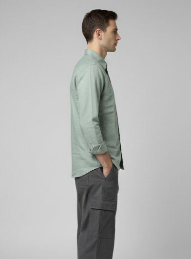 Sr garment Mint Sage Casual Button-Down Shirt
