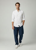 Sr garment Classic White Smart Casual Shirt