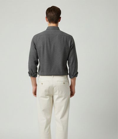 Sr garment Graphite Micro-Check Formal Shirt
