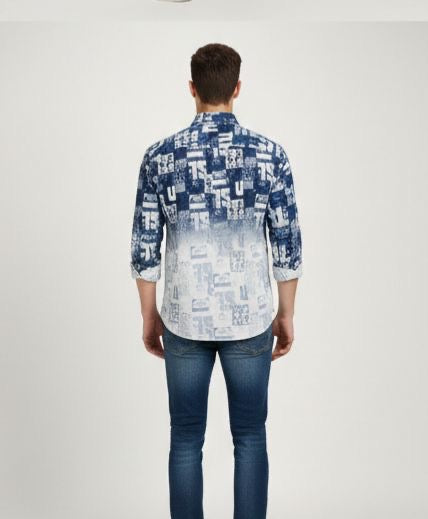Sr garment Monochrome Fade Graphic Shirt