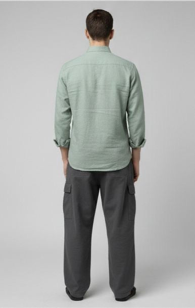 Sr garment Mint Sage Casual Button-Down Shirt