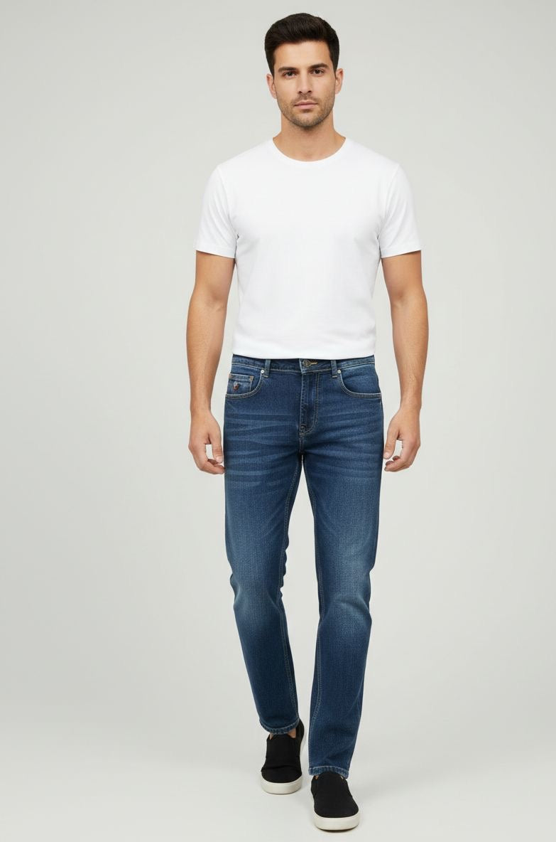 Sr garment Urban Classic Mid-Blue Denim & Essential White Tee