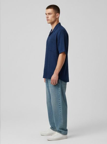 Sr garment Navy Breeze Relaxed Fit Shirt