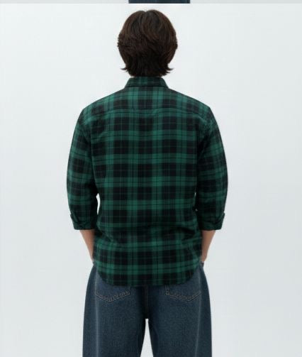 Sr garment Emerald Check Classic Shirt