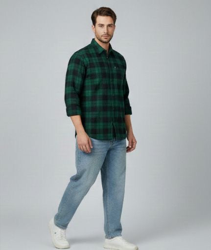 Sr garment Evergreen Classic Plaid Shirt