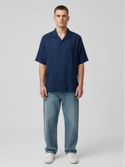 Sr garment Navy Breeze Relaxed Fit Shirt