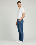 Sr garment Coastal Blue Straight-Fit Denim & Classic White Tee
