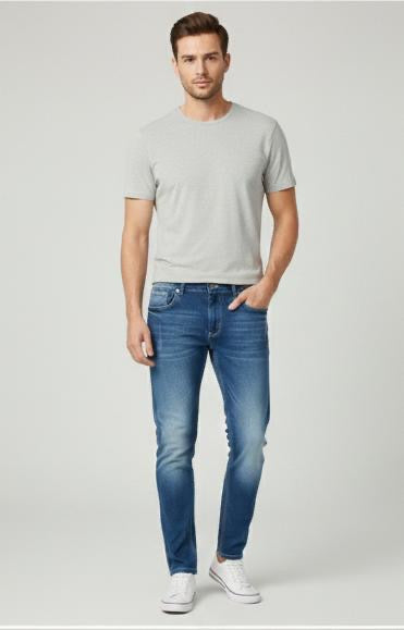 Sr garment Everyday Edge Slim Blue Denim & Classic Grey Tee