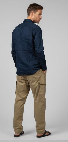 Sr garment Midnight Navy Textured Casual Shirt