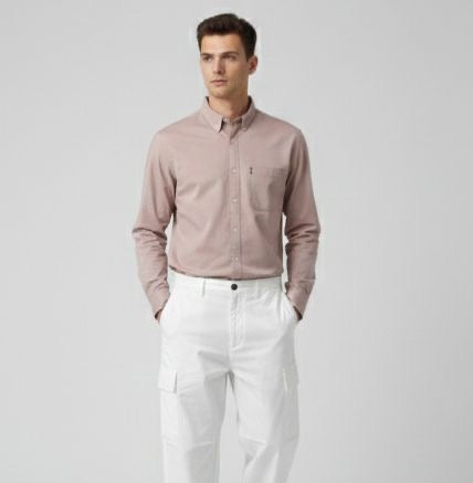 Sr garment Dusty Rose Classic Button-Down Shirt
