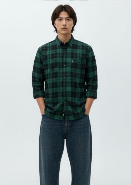 Sr garment Emerald Check Classic Shirt
