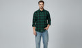 Sr garment Evergreen Classic Plaid Shirt