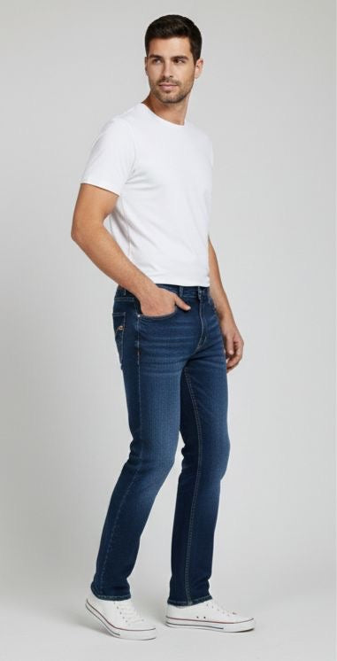 Sr garment Heritage Slim Blue Denim & Essential White Tee