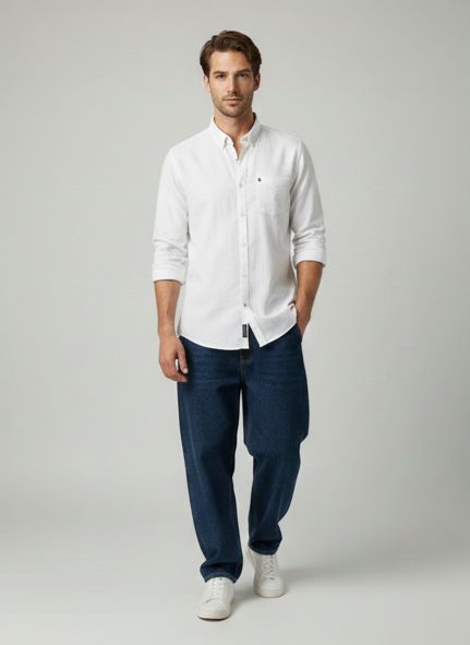 Sr garment Essential White Everyday Shirt