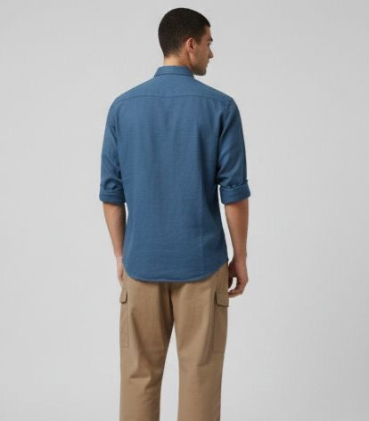 Sr garment Dusty Blue Classic Casual Shirt