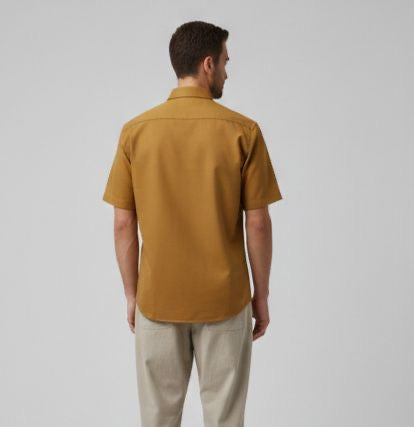 Sr garment Amber Ochre Short-Sleeve Shirt