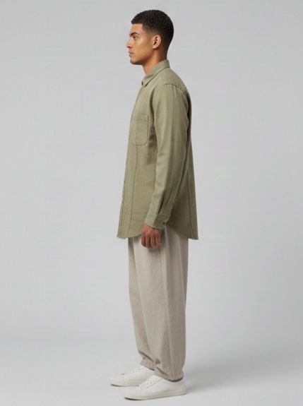 Sr garment Sage Olive Relaxed Fit Shirt